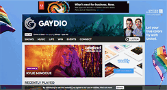 Desktop Screenshot of gaydio.co.uk