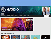 Tablet Screenshot of gaydio.co.uk